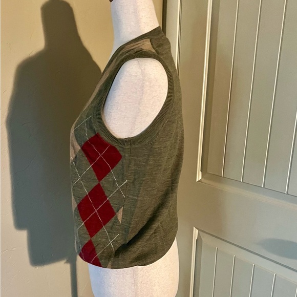 Brooks Brothers 346 Argyle Sweater Vest in Merino Wool- size M - Picture 2 of 4